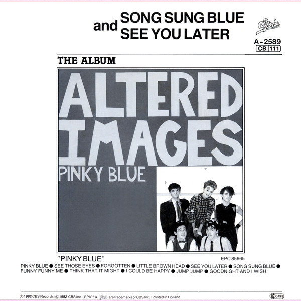 Cover zu Altered Images - Song Sung Blue | 1982 | Vinyl | Rock | Europe Schallplatten Ankauf