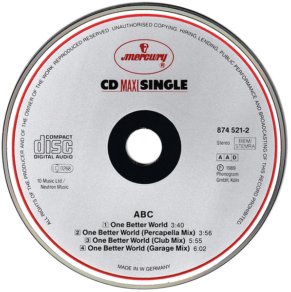 Cover zu ABC - One Better World | 1989 | Vinyl | Electronic, Pop | Germany