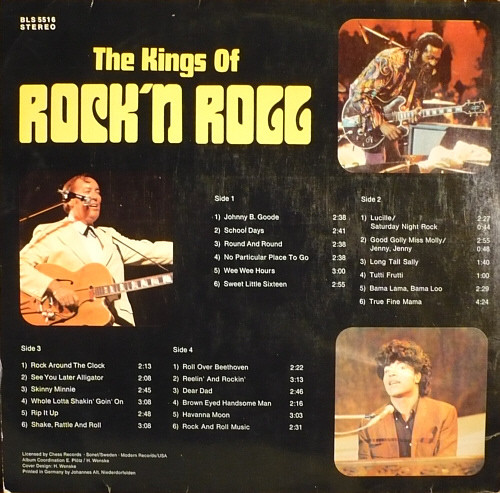 Cover zu Chuck Berry, Bill Haley, Little Richard - The Kings Of Rock'n Roll | 1973 | 2xLP, Comp | Rock | Germany Schallplatten Ankauf