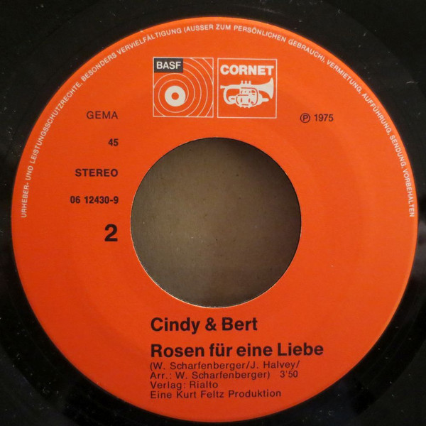 Cover zu Cindy & Bert - Ich Suche Einen Schatz | 1975 | Vinyl | Pop | Germany Schallplatten Ankauf