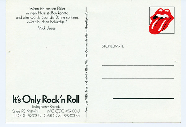 Cover zu The Rolling Stones - It's Only Rock 'N Roll | 1974 | LP, Album | Rock | Germany