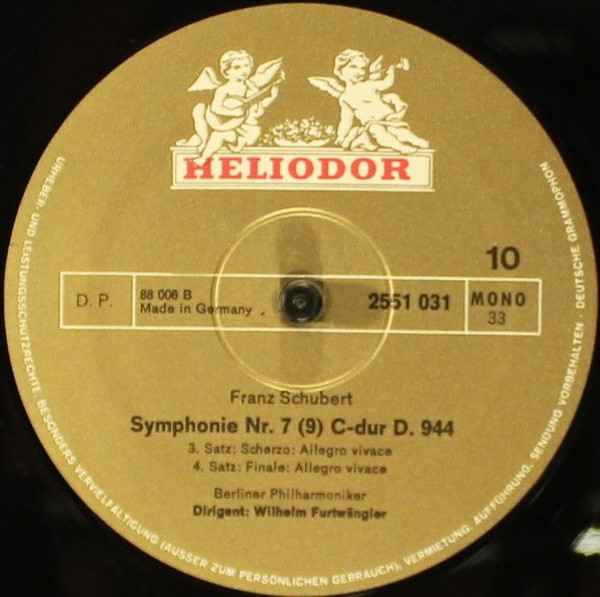 Cover zu Wilhelm Furtwängler, Berliner Philharmoniker - Wilhelm Furtwängler • Berliner Philharmoniker | Vinyl | Non-Music, Classical | Germany Schallplatten Ankauf