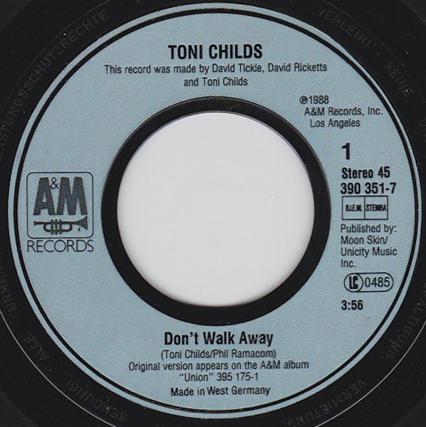Cover zu Toni Childs - Don't Walk Away | 1988 | 7
