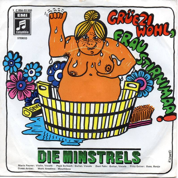 Cover zu Die Minstrels - Grüezi Wohl, Frau Stirnimaa! | 1970 | Vinyl | Pop, Folk, World, & Country | Germany Schallplatten Ankauf