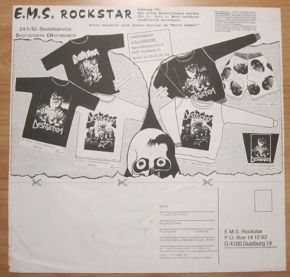 Cover zu Destruction - Live - Without Sense | 1989 | Vinyl | Rock | Europe