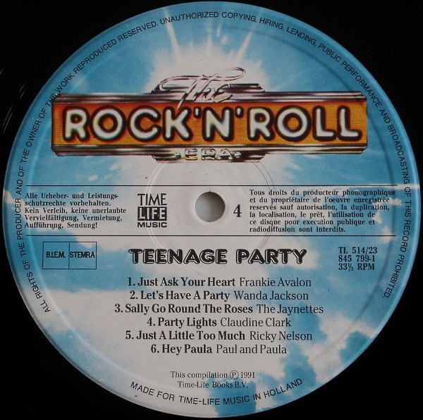 Cover zu Various - Teenage Party | 1991 | Vinyl | Rock, Pop | Europe