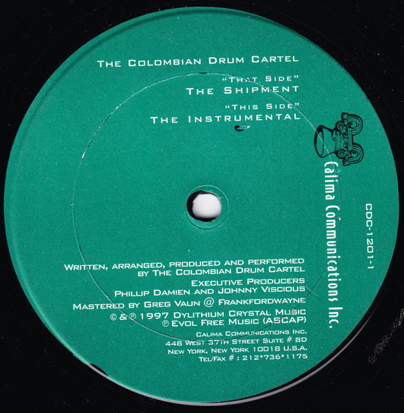Cover zu The Colombian Drum Cartel - The Shipment | 1997 | Vinyl | Electronic | US Schallplatten Ankauf