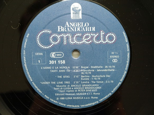 Cover zu Angelo Branduardi - Concerto | 1980 | Vinyl, LP, Stereo, Box Set | Rock, Pop, Folk, World, & Country | Germany