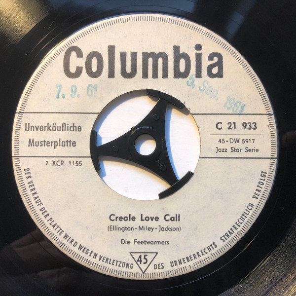 Cover zu The Feetwarmers - Creole Love Call | 1961 | Vinyl | Jazz | Germany Schallplatten Ankauf