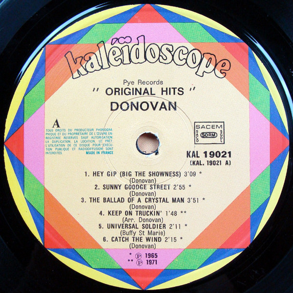Cover zu Donovan - Original Hits | Vinyl, LP, Compilation | Rock | France Schallplatten Ankauf