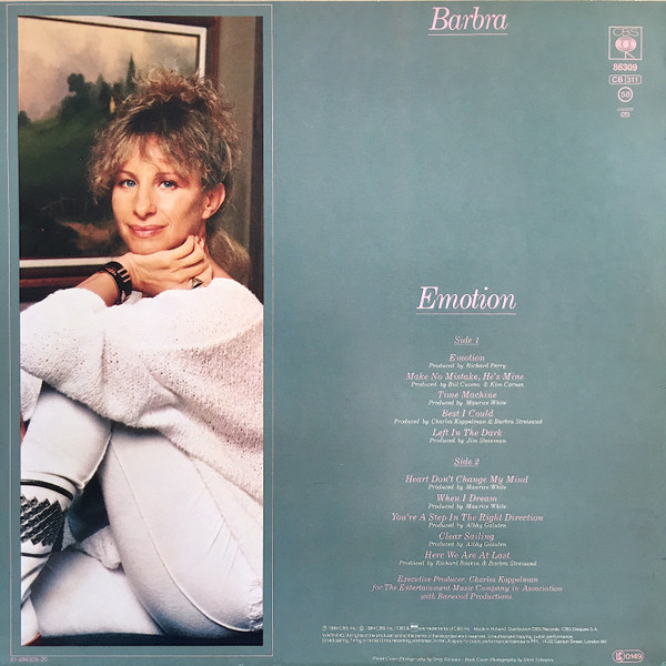Cover zu Barbra Streisand - Emotion | 1984 | LP, Album | Pop | Europe