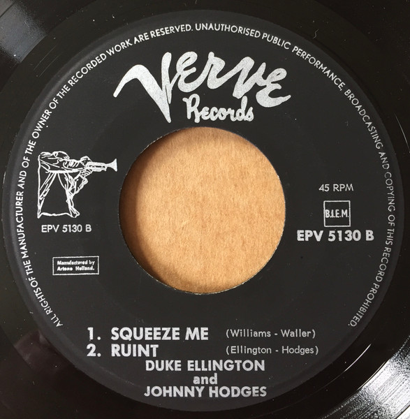 Cover zu Duke Ellington and Johnny Hodges - Side By Side | Vinyl | Jazz | Netherlands
