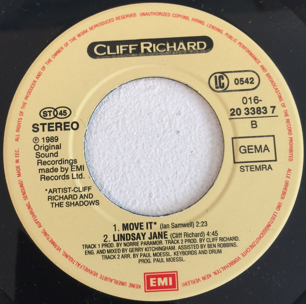 Cover zu Cliff Richard - The Best Of Me | 1989 | Vinyl | Rock, Pop | Europe