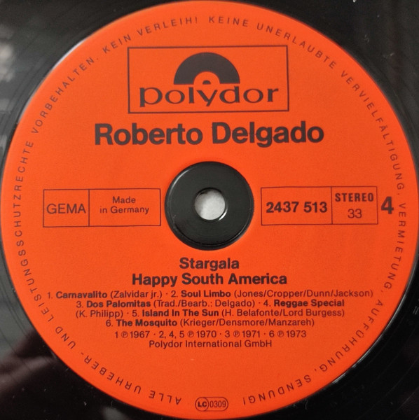 Cover zu Roberto Delgado - Stargala - Happy South America | Vinyl | Latin | Germany