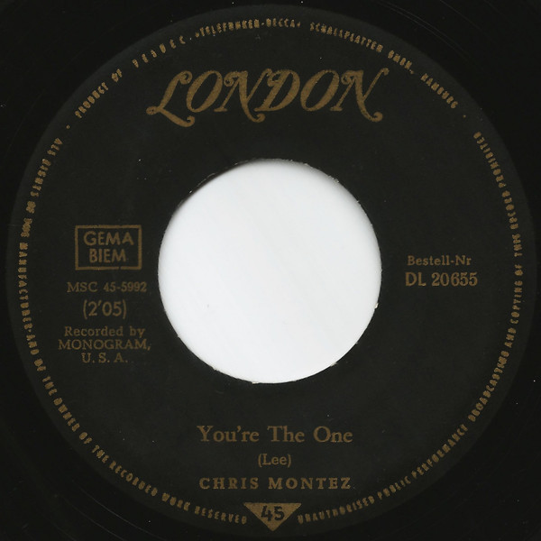 Cover zu Chris Montez - Let's Dance / You're The One | 1962 | Vinyl | Rock, Pop | Germany Schallplatten Ankauf