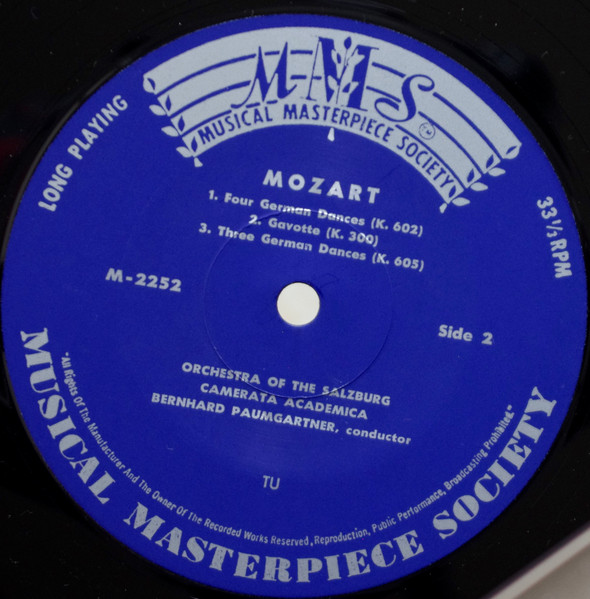 Cover zu Wolfgang Amadeus Mozart - Camerata Academica Salzburg, Bernhard Paumgartner - Mozart - Deutsche Tänze | Vinyl | Classical | Switzerland Schallplatten Ankauf