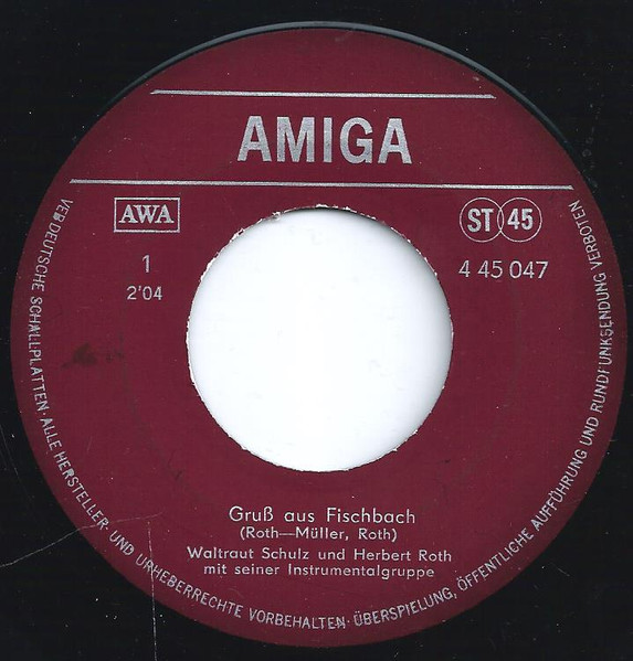 Cover zu Waltraut Schulz & Herbert Roth Mit Seiner Instrumentalgruppe Herbert Roth - Gruß Aus Fischbach / Weiße Wolken Und Wind | 1976 | Vinyl | Folk, World, & Country Schallplatten Ankauf