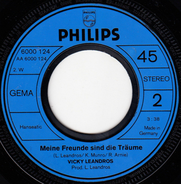 Cover zu Vicky Leandros - Auf Wiedersehn, Ihr Freunde Mein (Amazing Grace) | 1973 | Vinyl | Pop | Germany