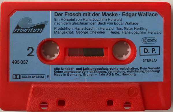 Cover zu Edgar Wallace / Hans-Joachim Herwald - Edgar Wallace 2 - Der Frosch Mit Der Maske | 1982 | Vinyl | Non-Music | Germany