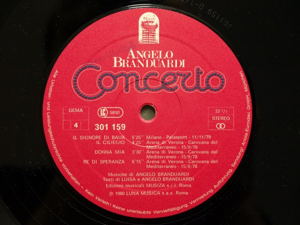Cover zu Angelo Branduardi - Concerto | 1980 | Vinyl, LP, Stereo, Box Set | Rock, Pop, Folk, World, & Country | Germany