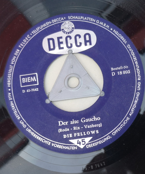 Cover zu Die Fellows - Donna Maria | 1959 | Vinyl | Pop | Germany