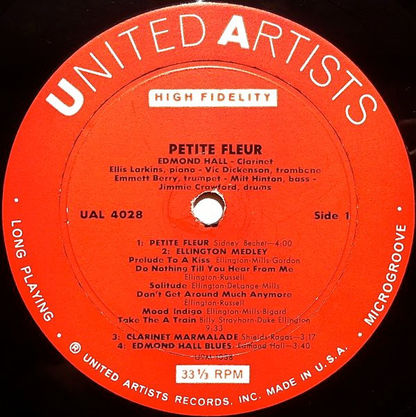 Cover zu Edmond Hall - Petite Fleur | 1959 | Vinyl | Jazz | US