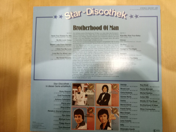 Cover zu Brotherhood Of Man - Star Discothek - Brotherhood Of Man | 1979 | Vinyl | Folk, World, & Country | Austria Schallplatten Ankauf