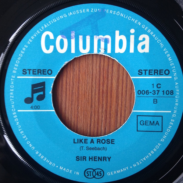 Cover zu Sir Henry & His Butlers - Annie Got A Date / Like A Rose | 1970 | Vinyl | Rock, Pop | Germany