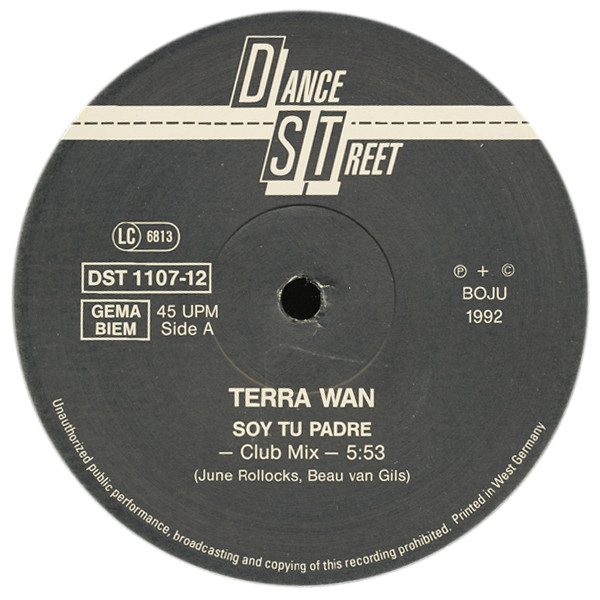 Cover zu Terra W.A.N. - Soy Tu Padre | 1992 | Vinyl | Electronic | Europe