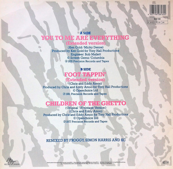 Cover zu The Real Thing - You To Me Are Everything (The Decade Remix 76-86) | 1986 | Vinyl | Electronic | Europe Schallplatten Ankauf