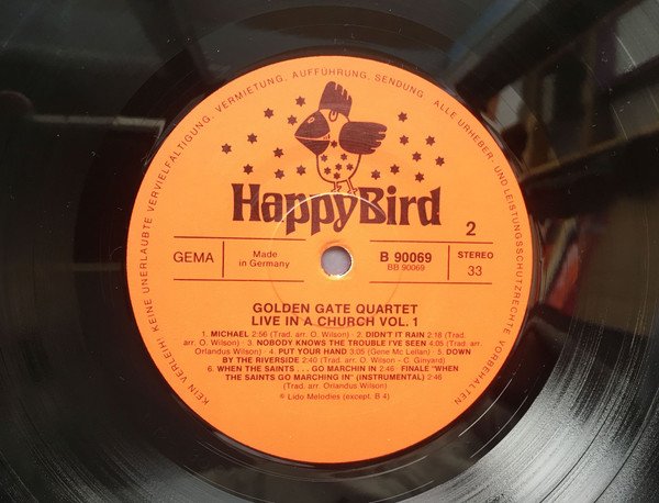 Cover zu The Golden Gate Quartet - Live In A Church - Negro Spirituals | 1981 | Vinyl | Funk / Soul, Pop | Germany Schallplatten Ankauf