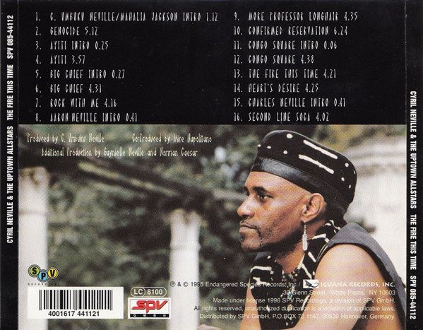 Cover zu Cyril Neville & The Uptown Allstars - The Fire This Time | 1995 | Vinyl | Reggae, Funk / Soul | Germany