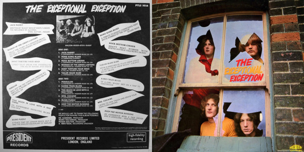 Cover zu The Exception - The Exceptional Exception | 1969 | Vinyl | Rock, Blues | UK Schallplatten Ankauf