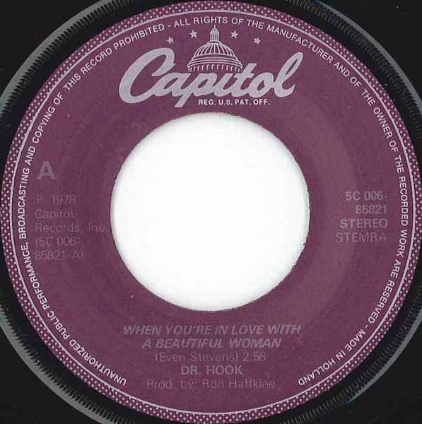 Cover zu Dr. Hook - When You're In Love With A Beautiful Woman / Dooley Jones | 1979 | Vinyl | Rock | Netherlands Schallplatten Ankauf