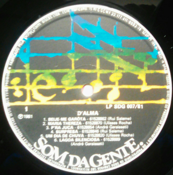 Cover zu D'Alma - D'Alma | 1981 | Vinyl | Jazz | Brazil