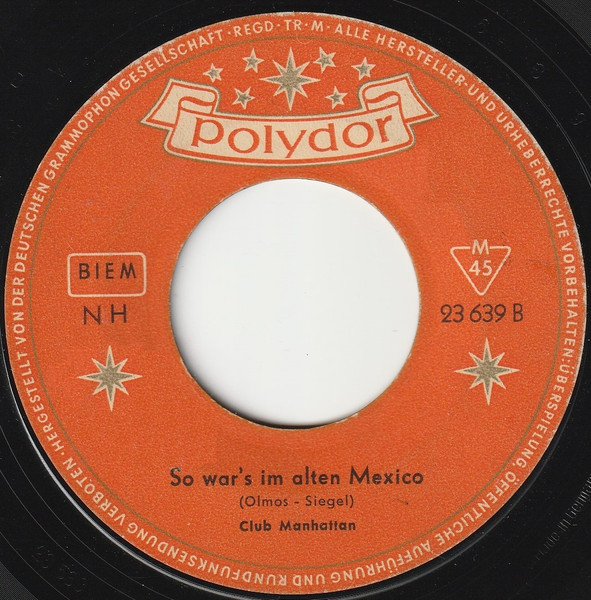 Cover zu Club Manhattan - Ich Laß Dich Niemals Mehr Allein | 1958 | Vinyl | Pop, Stage & Screen | Germany Schallplatten Ankauf