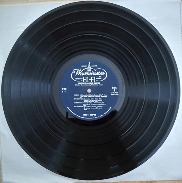 Cover zu Various - Westminster Classical Sampler | 1956 | Vinyl | Classical | US Schallplatten Ankauf