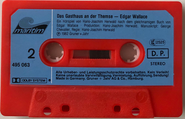 Cover zu Edgar Wallace / Hans-Joachim Herwald - Edgar Wallace 7 - Das Gasthaus An Der Themse | 1982 | Vinyl | Non-Music | Germany Schallplatten Ankauf
