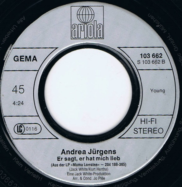 Cover zu Andrea Jürgens - Japanese Boy | 1981 | Vinyl | Pop | Germany