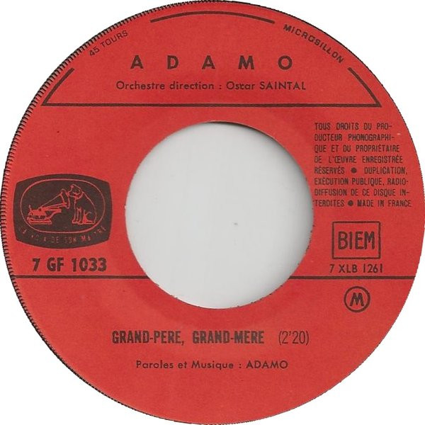 Cover zu Adamo - Mes Mains Sur Tes Hanches | 1965 | Vinyl | Pop | France Schallplatten Ankauf