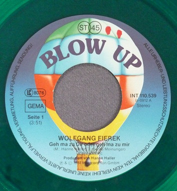 Cover zu Wolfgang Fierek - Geh Ma Zu Dir Oder Geh Ma Zu Mir / Wuist Mi | 1984 | Vinyl | Pop | Germany Schallplatten Ankauf