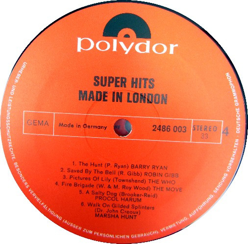 Cover zu Various - Super Hits Made In London | Vinyl | Rock, Pop | Germany