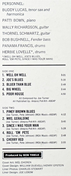 Cover zu Big Joe Turner - Singing The Blues | 1967 | Vinyl | Jazz, Blues | US Schallplatten Ankauf