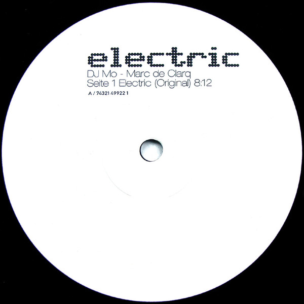 Cover zu DJ Mo vs. Marc De Clarq - Electric | 1997 | Vinyl | Electronic | Germany Schallplatten Ankauf