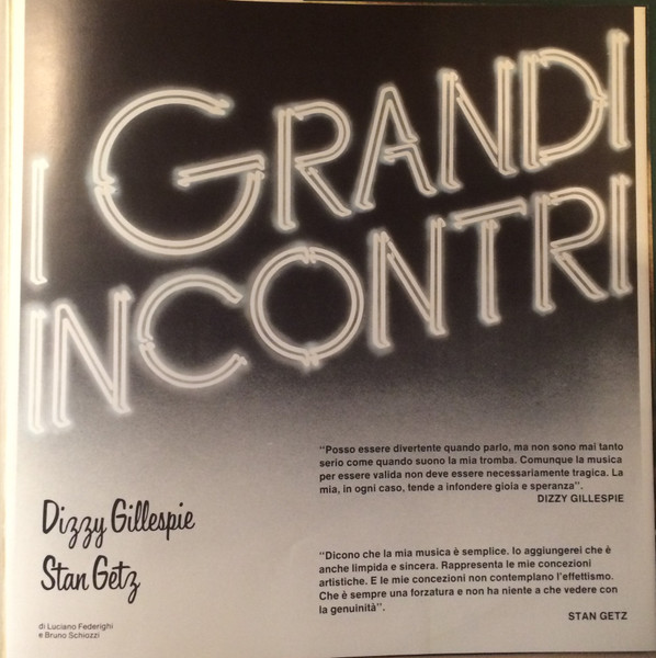 Cover zu Dizzy Gillespie & Stan Getz - Dizzy Gillespie & Stan Getz | 1980 | Vinyl | Jazz | Italy