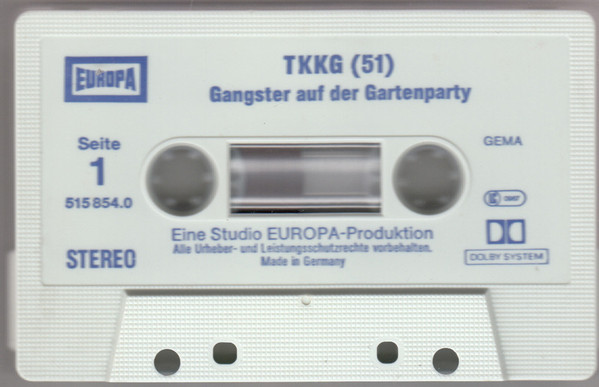 Cover zu Stefan Wolf - TKKG 51 - Gangster Auf Der Gartenparty | 1987 | Vinyl | Non-Music | Germany