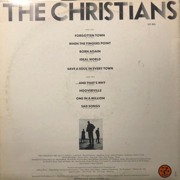 Cover zu The Christians - The Christians | 1987 | Vinyl | Funk / Soul, Pop | Italy Schallplatten Ankauf