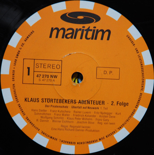 Cover zu Unknown Artist - Klaus Störtebekers Abenteuer Folge 2 | 1974 | Vinyl | Non-Music | Germany Schallplatten Ankauf