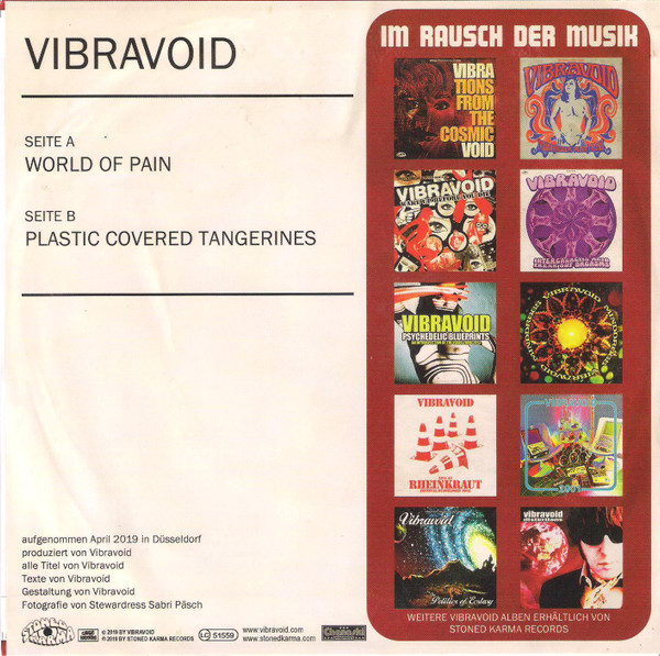 Cover zu Vibravoid - World Of Pain | 2019 | Vinyl | Rock | Germany Schallplatten Ankauf