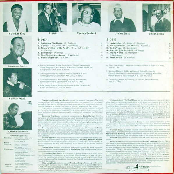 Cover zu The Harlem Blues & Jazz Band - The Harlem Blues & Jazz Band | 1982 | Vinyl | Jazz | US
